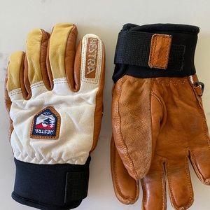 Hestra Kid All Leather Ski Snow Gloves
